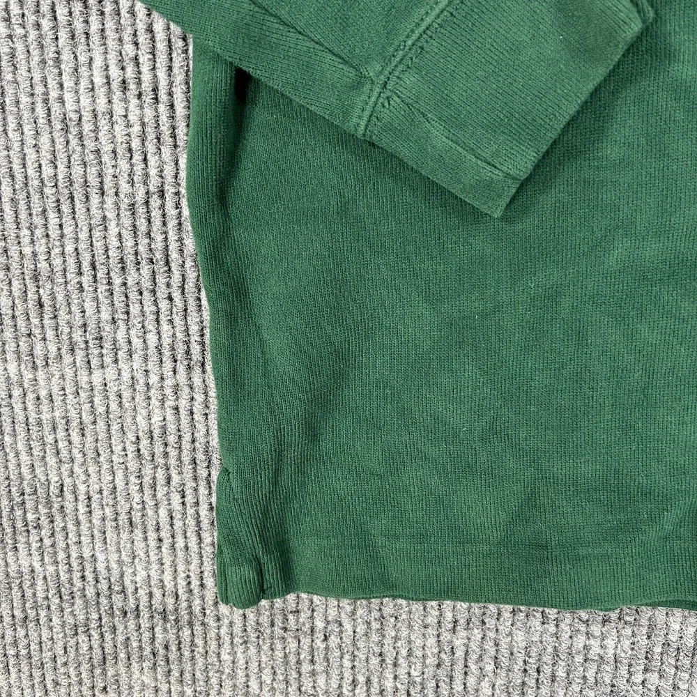 Polo Ralph Lauren Sweater Mens XL Extra Large Green Long Sleeve Mock 1/4 Zip